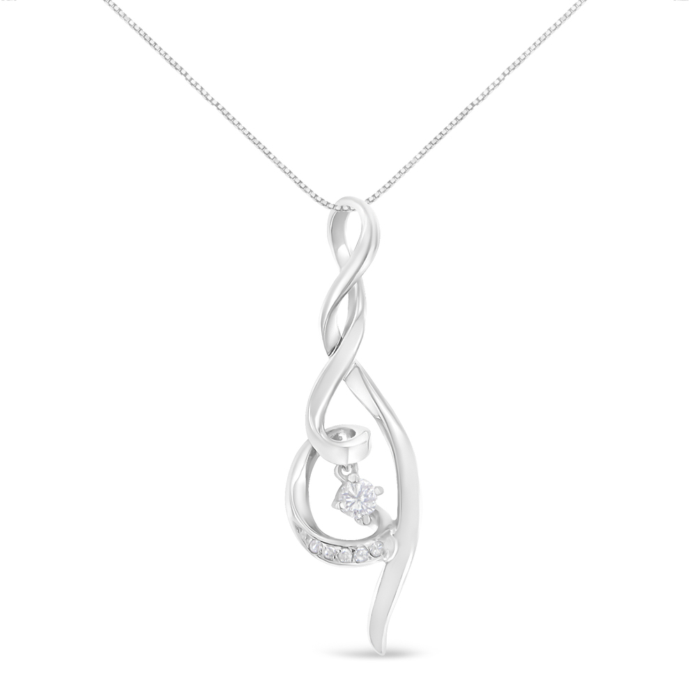 Espira 10K White Gold 1/10 cttw Diamond
